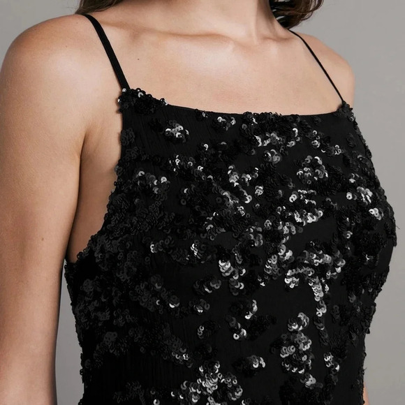 Rag & Bone Joelene Midi Dress Black Sequin - Picture 4 of 7